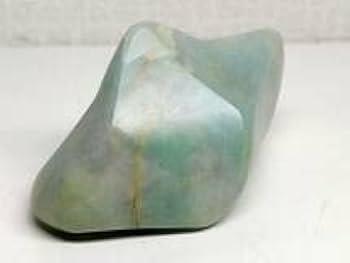 Amazon.co.jp: 宝石質・青緑 53g 翡翠 原石 ヒスイ 鉱物 鑑賞石
